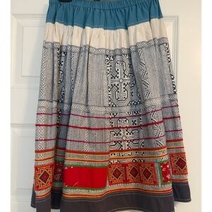 Multicolor Patterned Women's Skirt